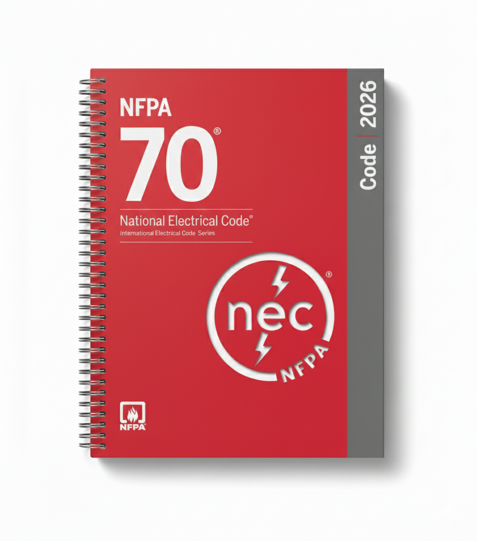 2026 NFPA 70 National Electrical Code Spiral Bound