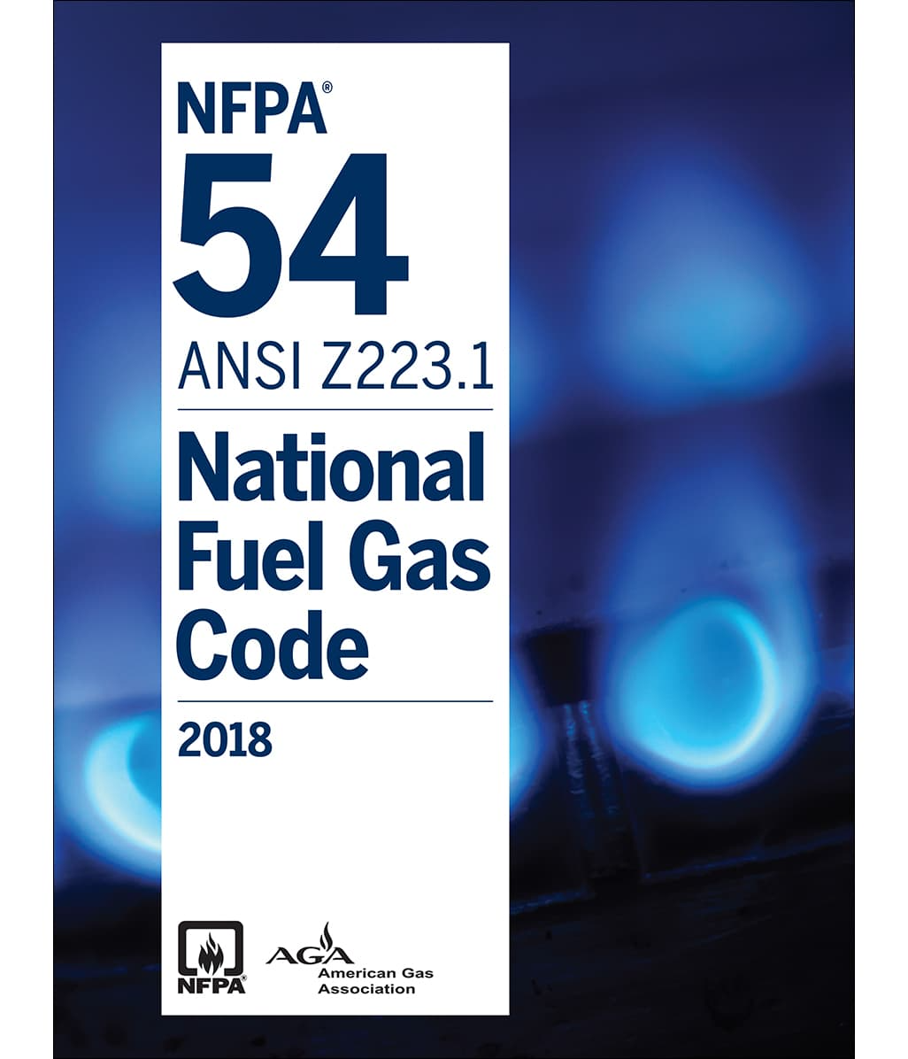2018 NFPA 54 National Fuel Gas Code Book